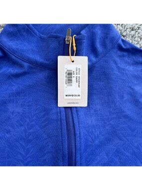 Peter Millar Golf Pullover Crown Sport Print 1/4 Zip Sz Small MF23EK40F